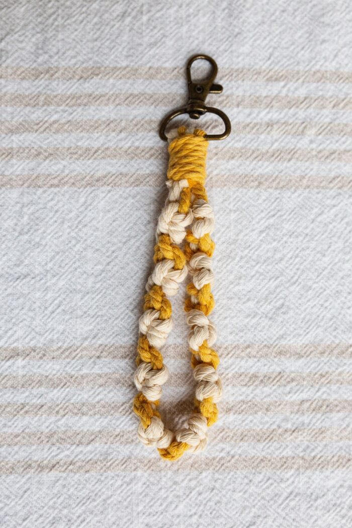 Macramé Bracelet Keychain